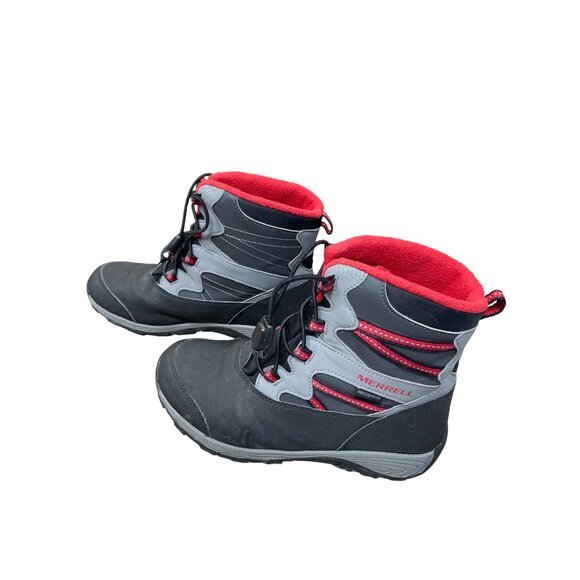 Merrell womans black gray waterproof lined ankle boots sz 5M SKU 9798 main image 9